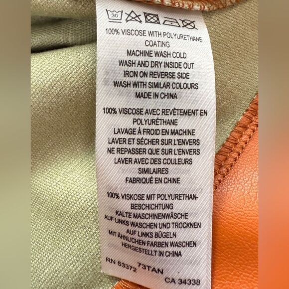 NWT French Connection Faux Leather Crolender Pu Mini Skirt - Picture 7 of 7